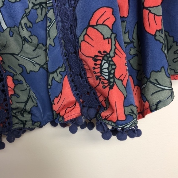 Tularosa Alexa Off the‎ Shoulder Floral Crop Top XS - Picture 5 of 8